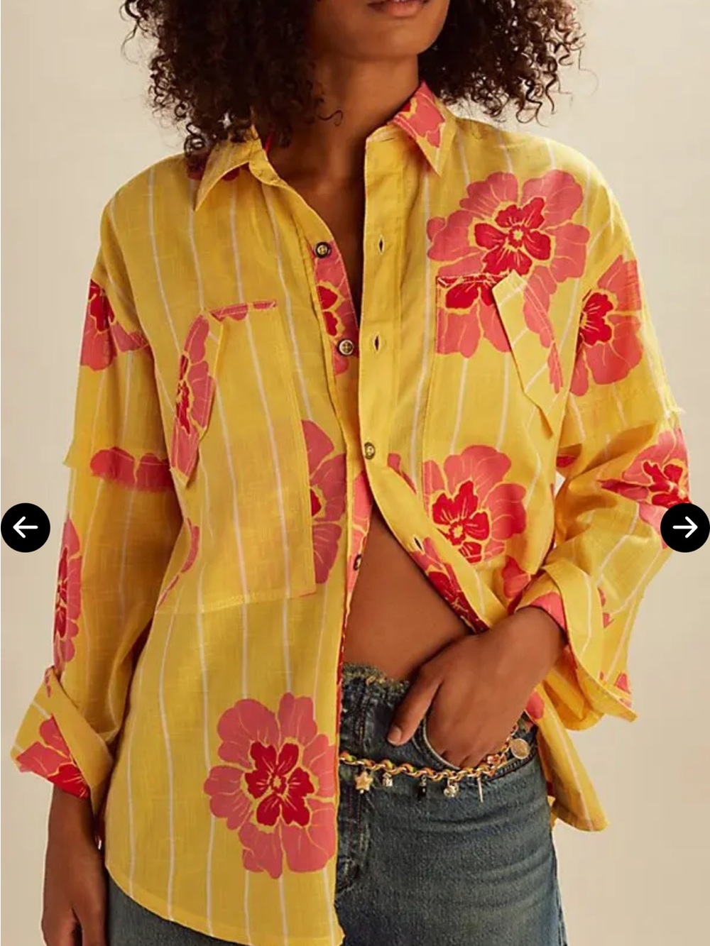 FP Hidden Flower Camo Collar Long Sleeve Top NWT XS  retail $148